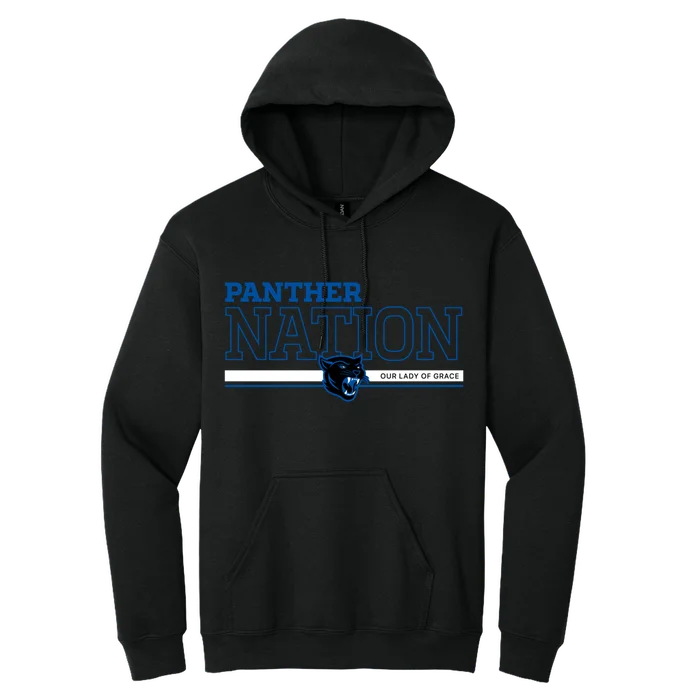 Adult Panther Nation Hoodie - black - front