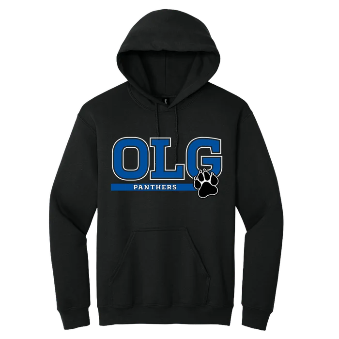 Adult OLG Paw Hoodie - black - front