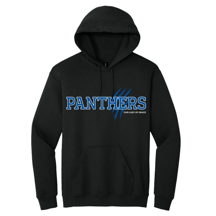 Adult Panthers Hoodie - black - front