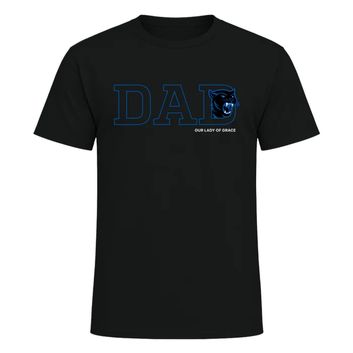 Dad Tee - black - front