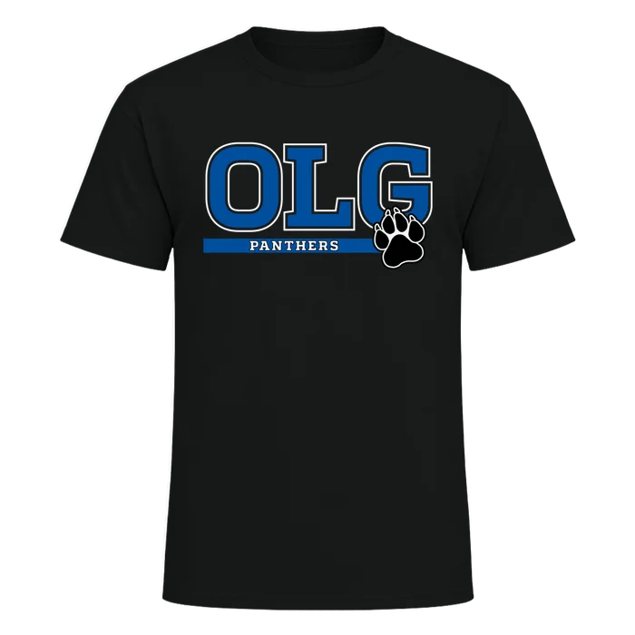 Adult OLG Paw Tee - black - front