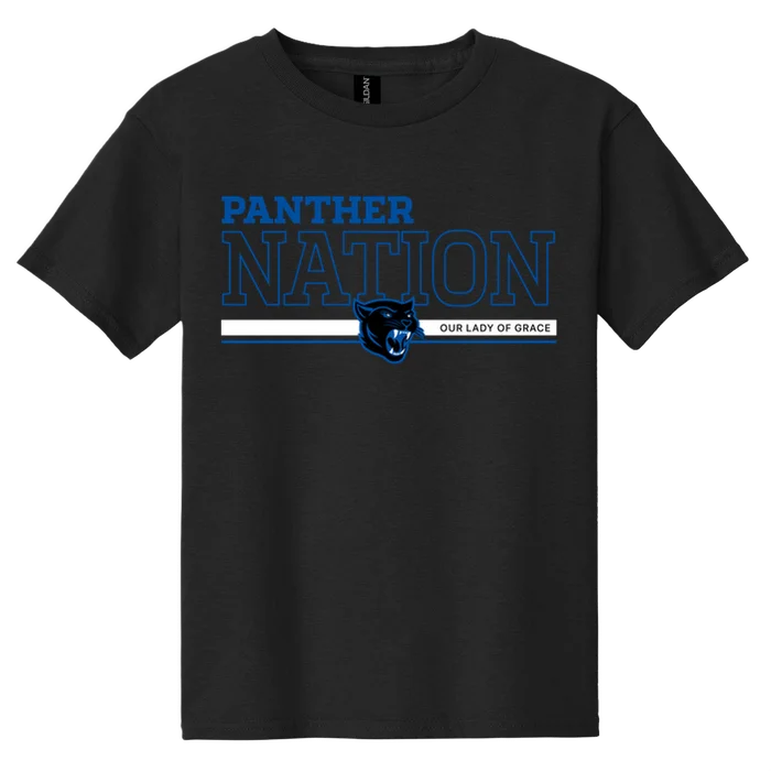 Panther Nation Tee - black - front