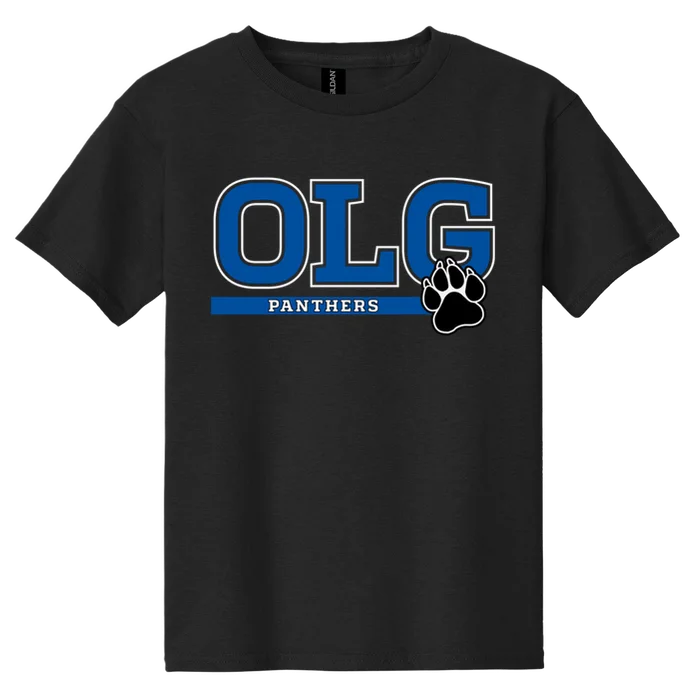 OLG Paw Tee - black - front