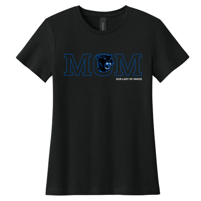 Women's Mom Tee - black - front