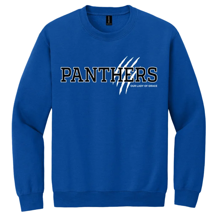 Adult Panthers Sweatshirt - Royal - front