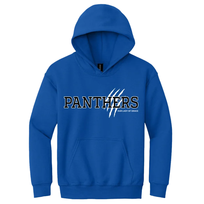 Panthers Hoodie - Royal - front
