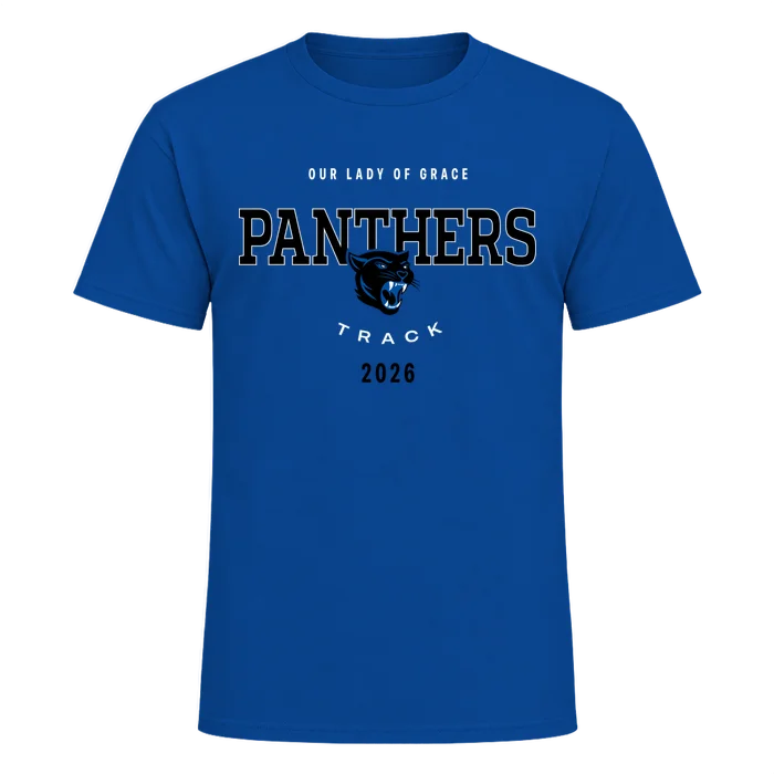 Adult Track Tee - Royal - front