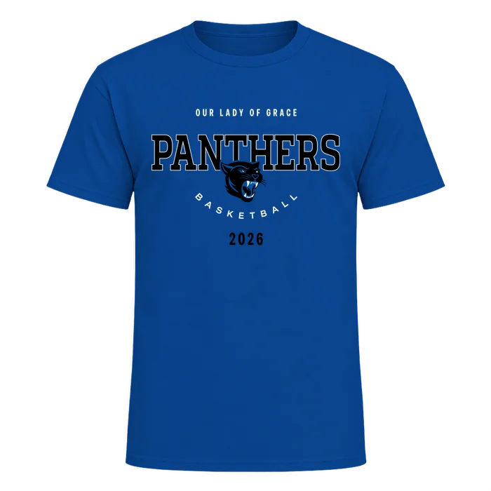 Adult Basketball Tee - Royal - front