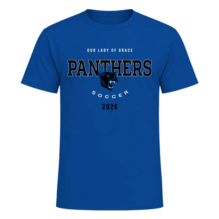 Adult Soccer Tee - Royal - front