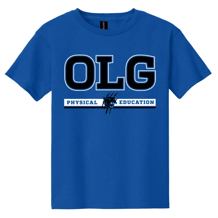Youth P.E. Cotton Tee - Royal - front