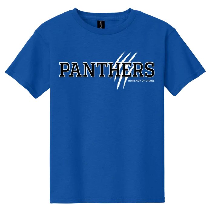Panthers Tee - Royal - front