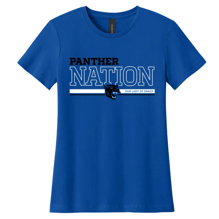 Panther Nation Women's Tee - Royal - front