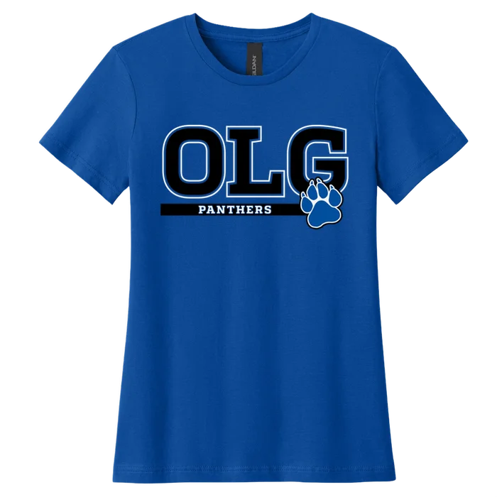 Adult OLG Paw Women's Tee - Royal - front