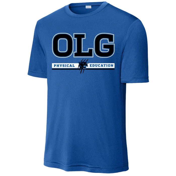 Adult P.E. Performance Tee - True Royal - front