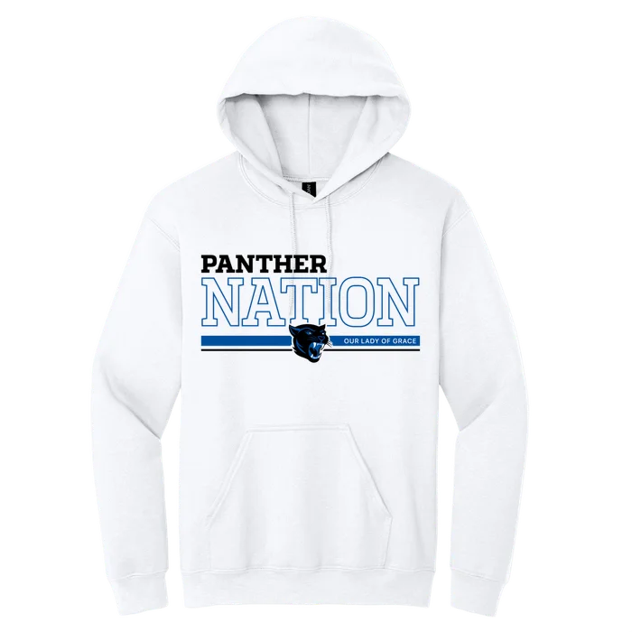 Adult Panther Nation Hoodie - white - front