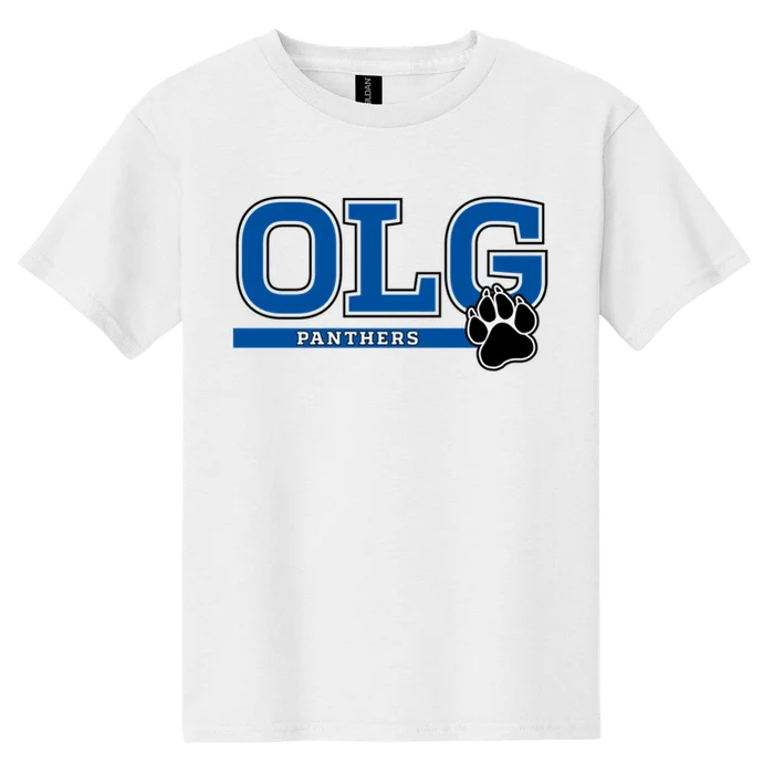 OLG Paw Tee - white - front
