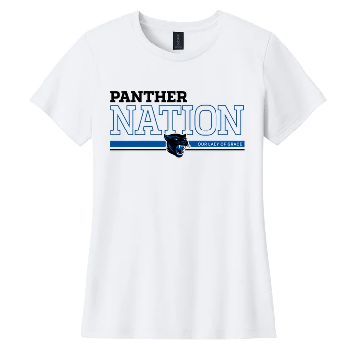 Panther Nation Women's Tee - white - front